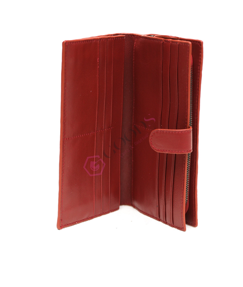 Snap Fastener Large Women’s Wallet