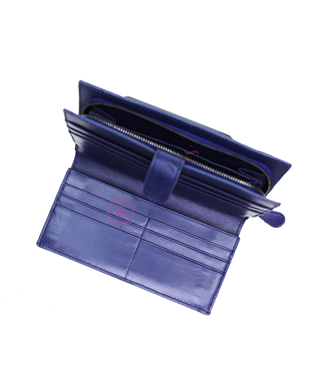 Snap Fastener Large Women’s Wallet