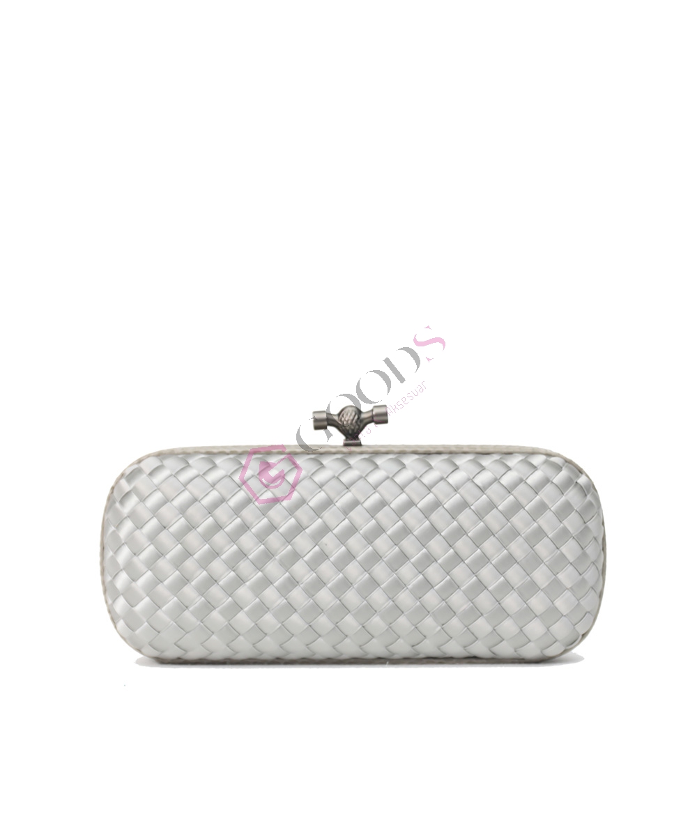 Satin Medium Knot Clutch