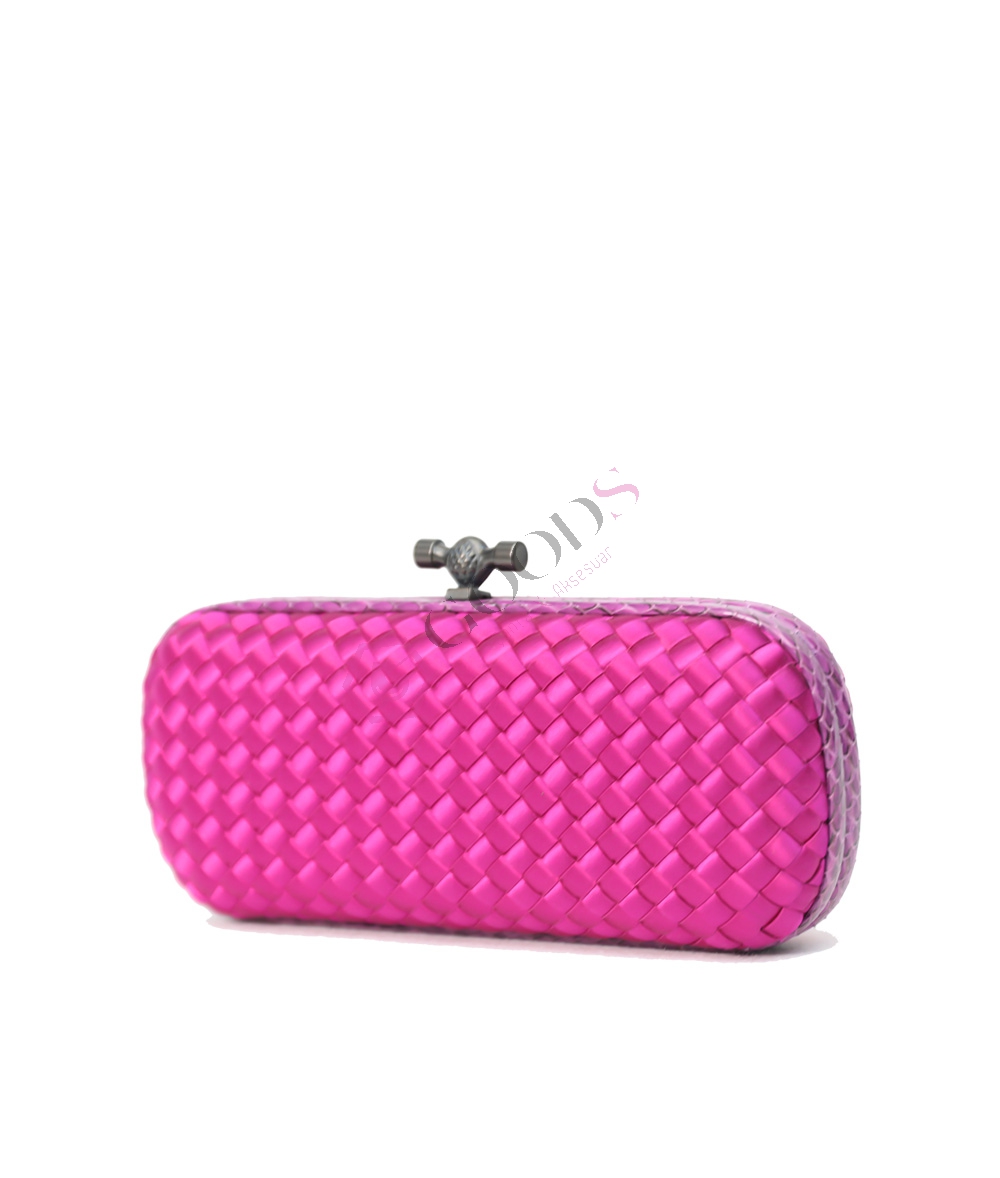 Satin Medium Knot Clutch