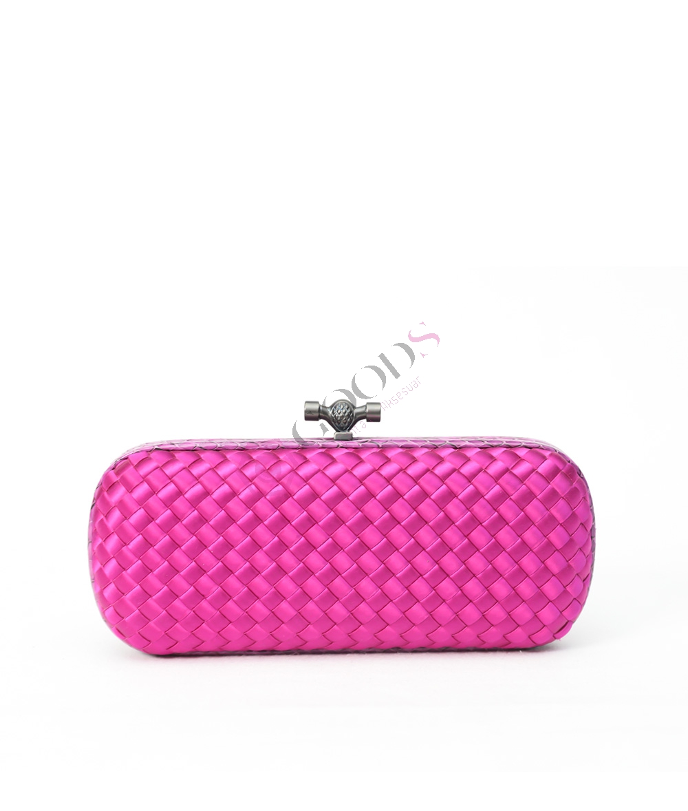 Satin Medium Knot Clutch