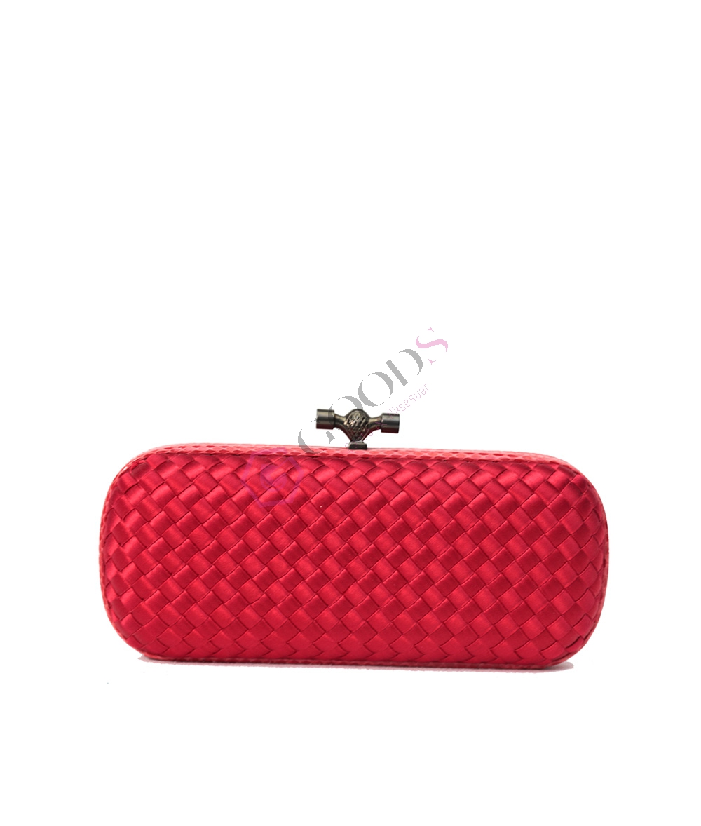 Satin Medium Knot Clutch