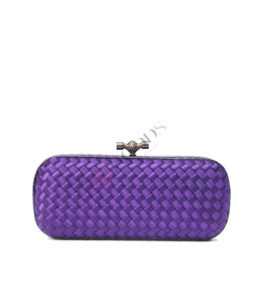 Satin Medium Knot Clutch