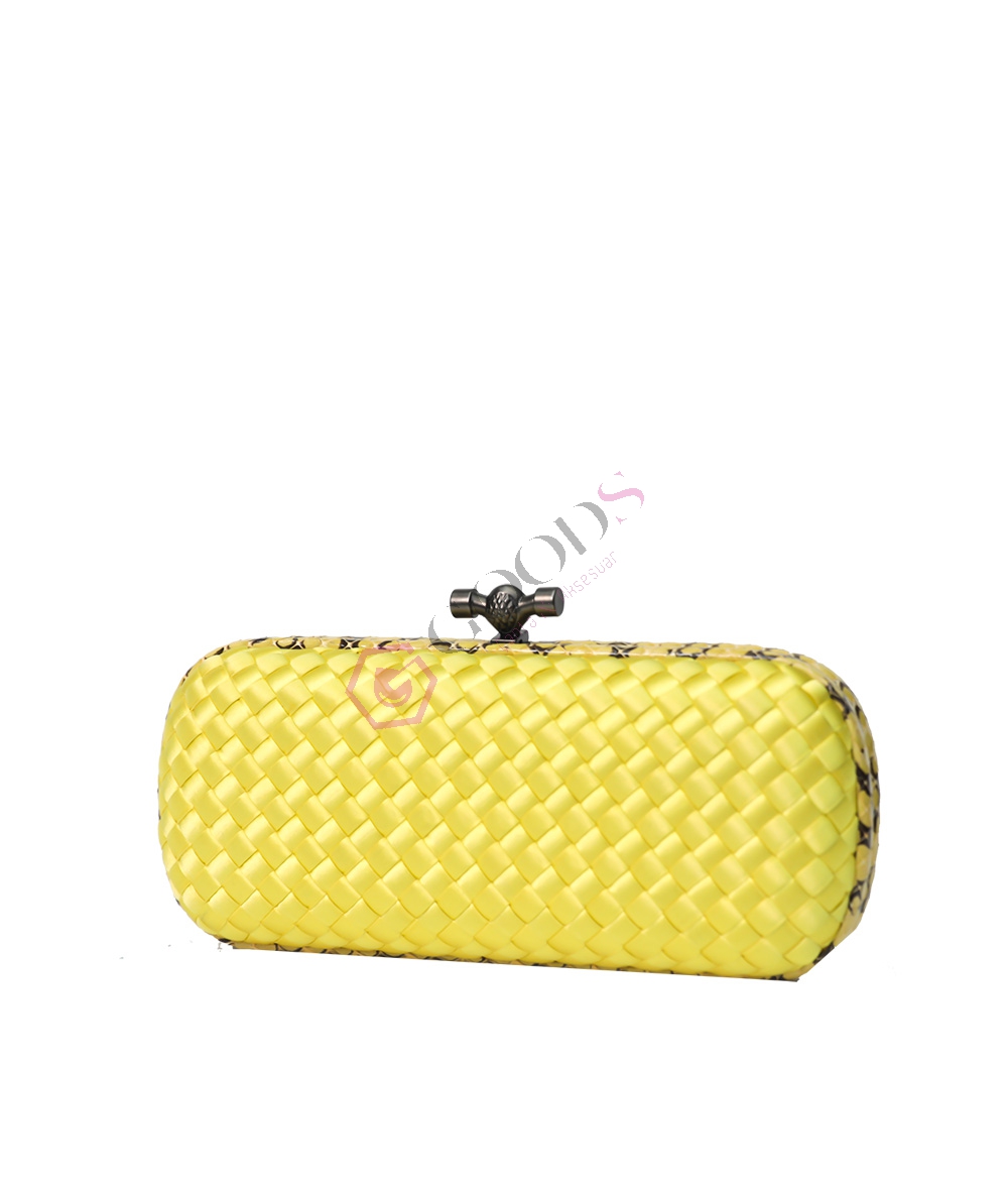 Satin Medium Knot Clutch