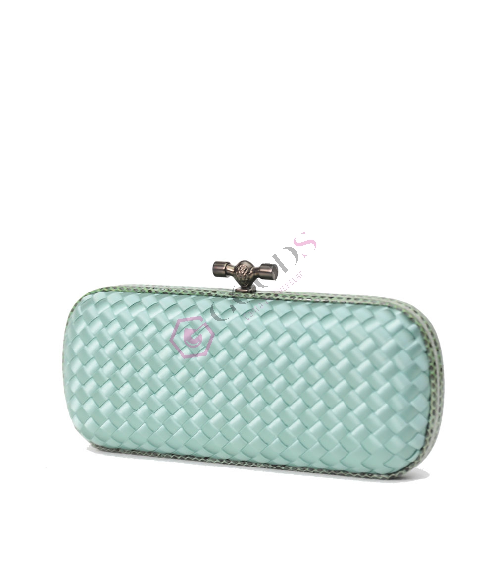 Satin Medium Knot Clutch