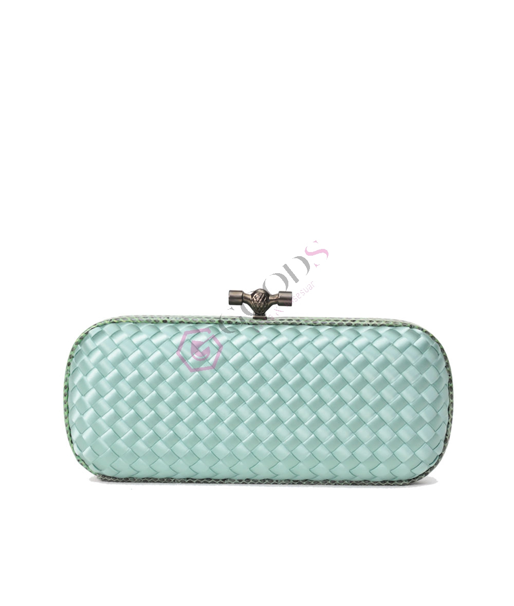 Satin Medium Knot Clutch