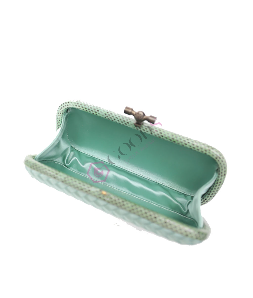 Satin Medium Knot Clutch