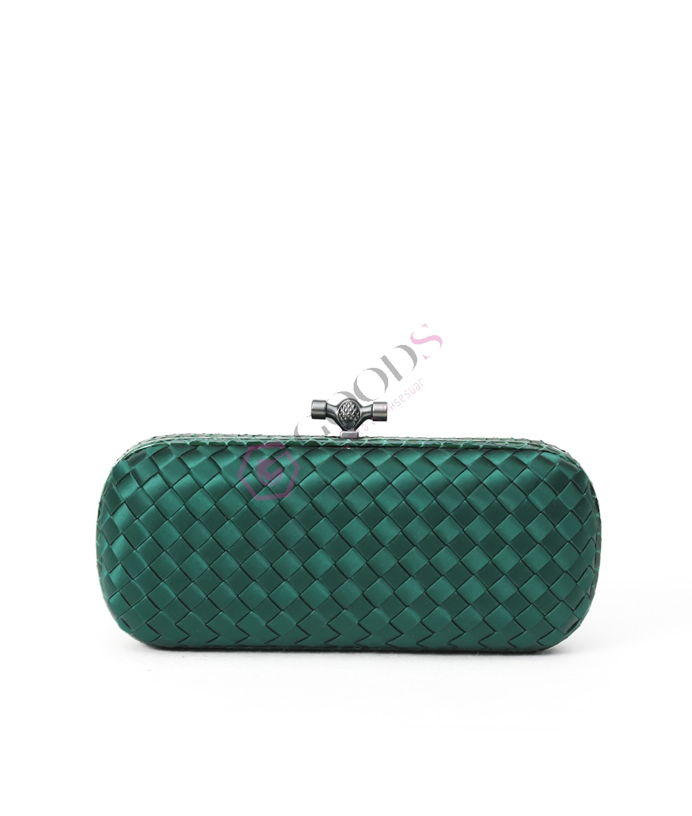 Satin Medium Knot Clutch