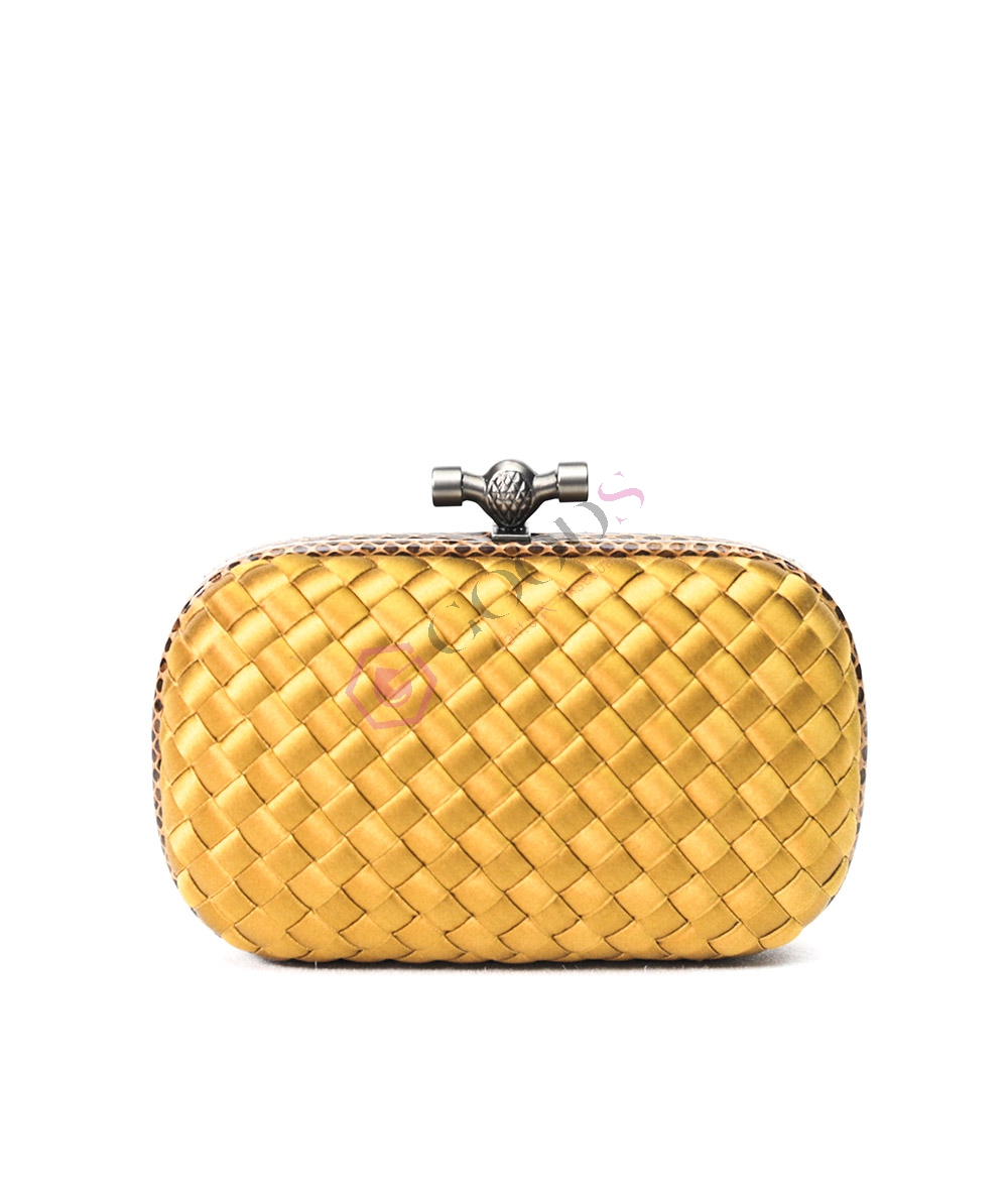 Satin Small Knot Clutch