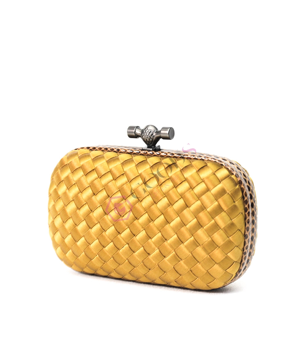 Satin Small Knot Clutch