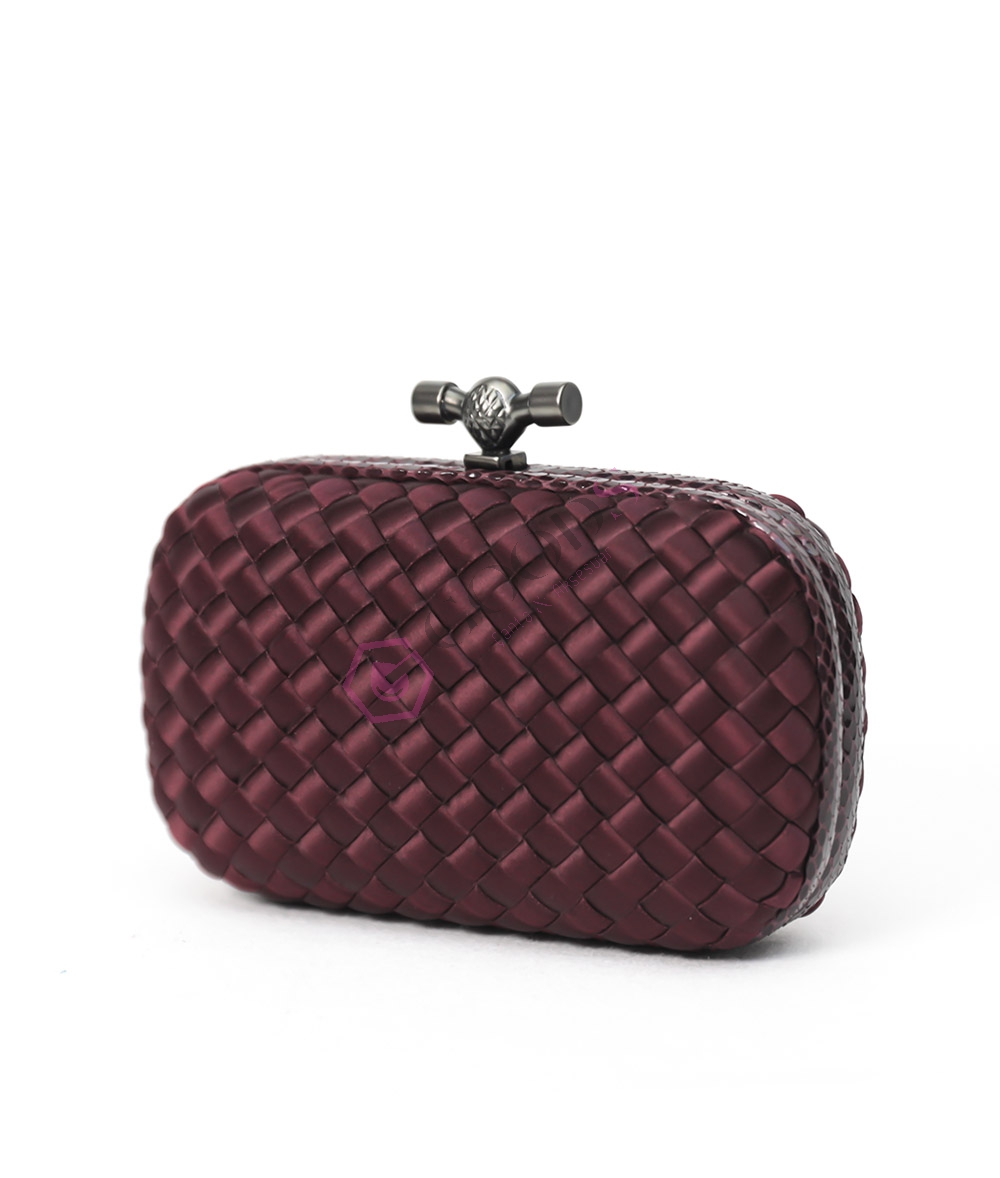 Satin Small Knot Clutch