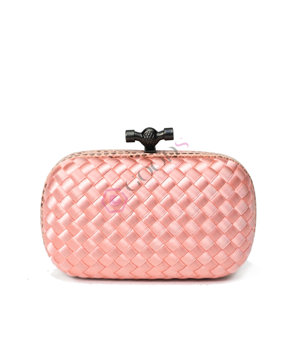 Satin Small Knot Clutch