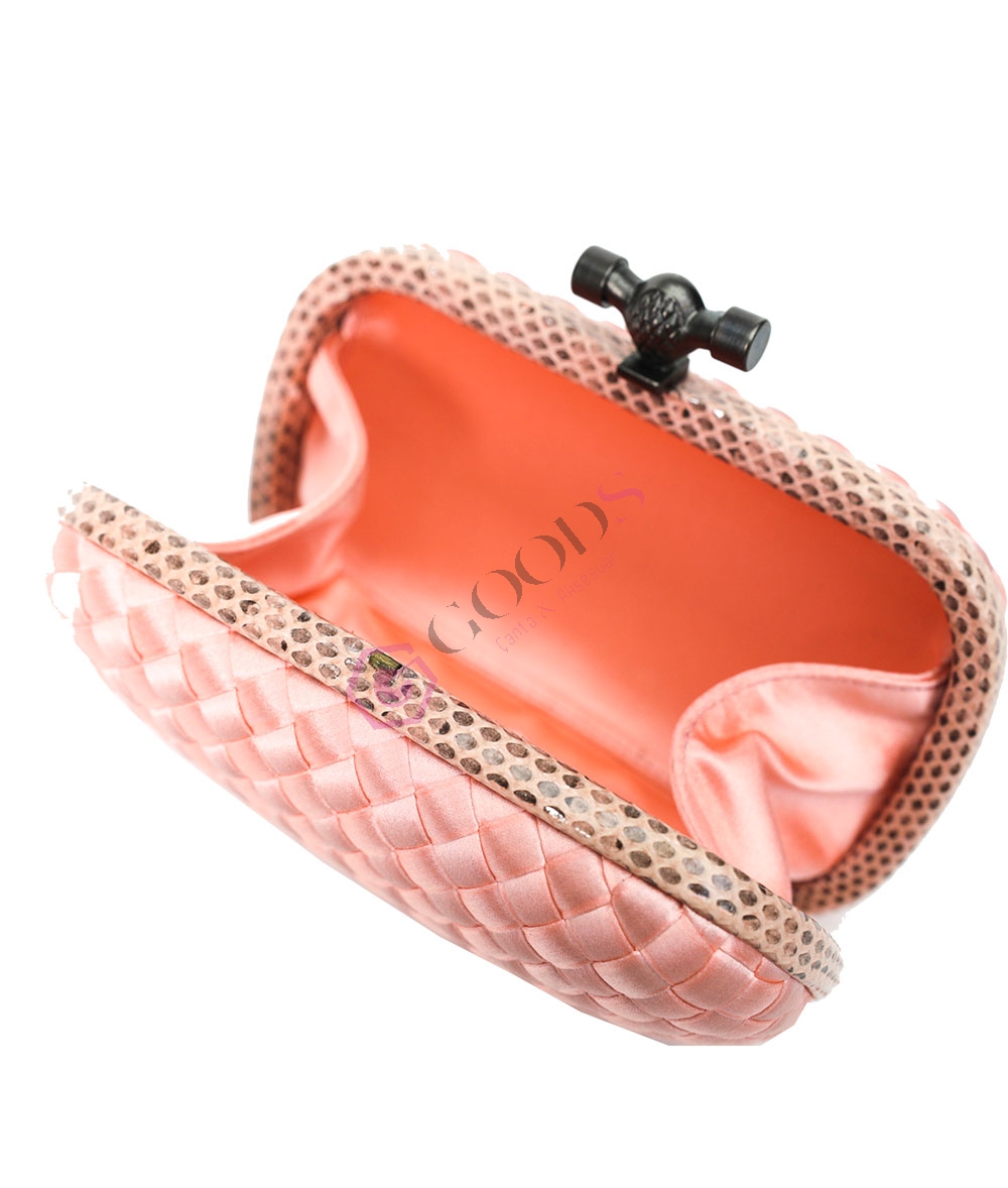 Satin Small Knot Clutch