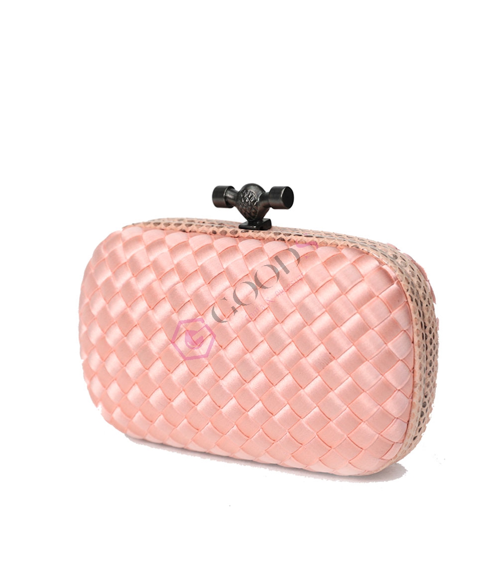 Satin Small Knot Clutch