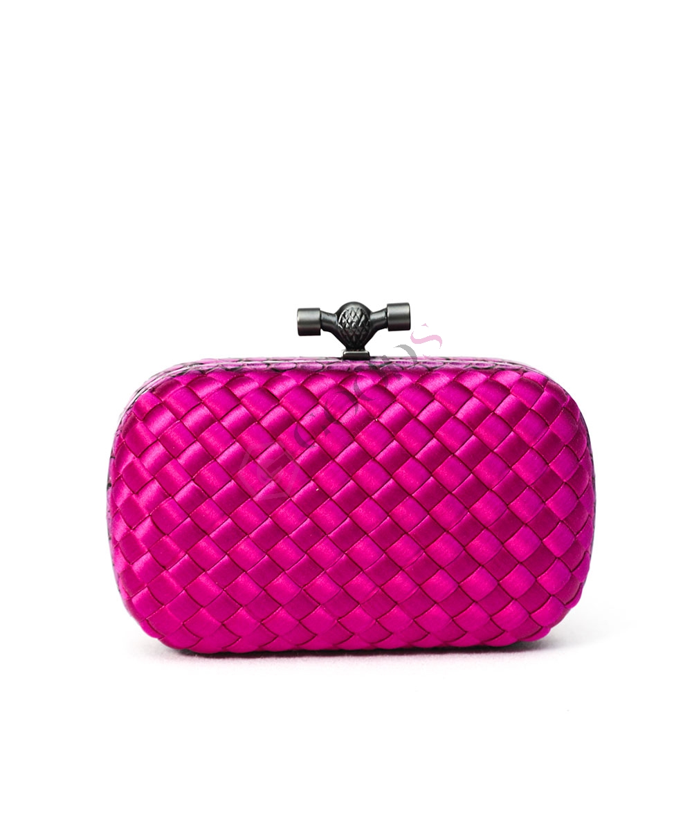 Satin Small Knot Clutch