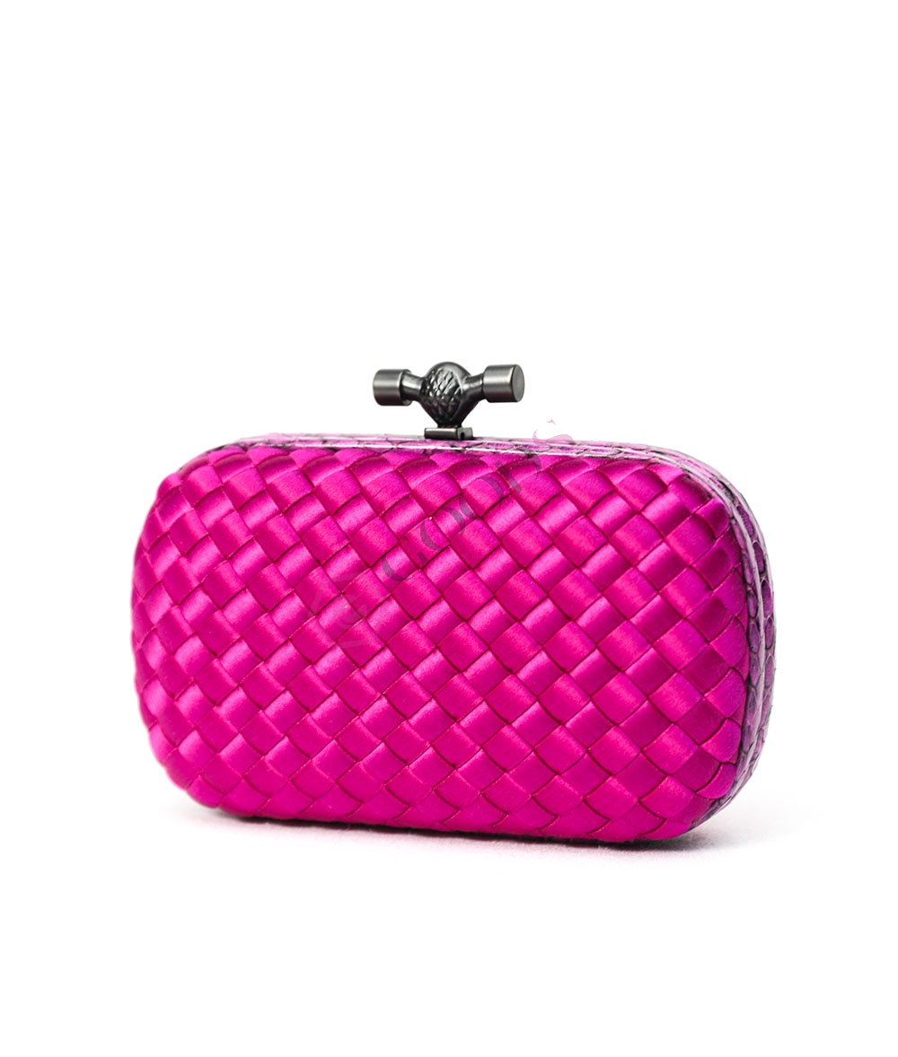 Satin Small Knot Clutch