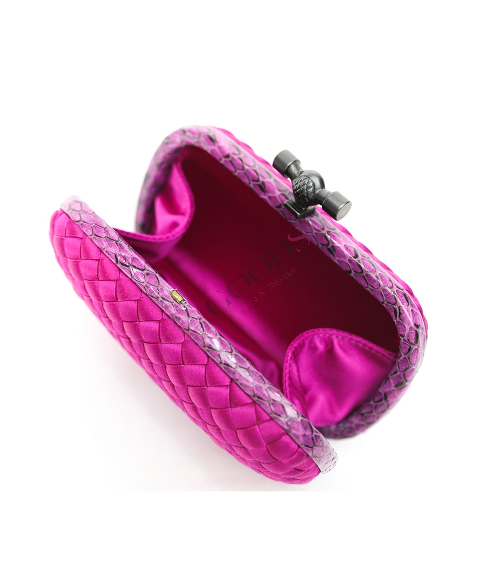 Satin Small Knot Clutch