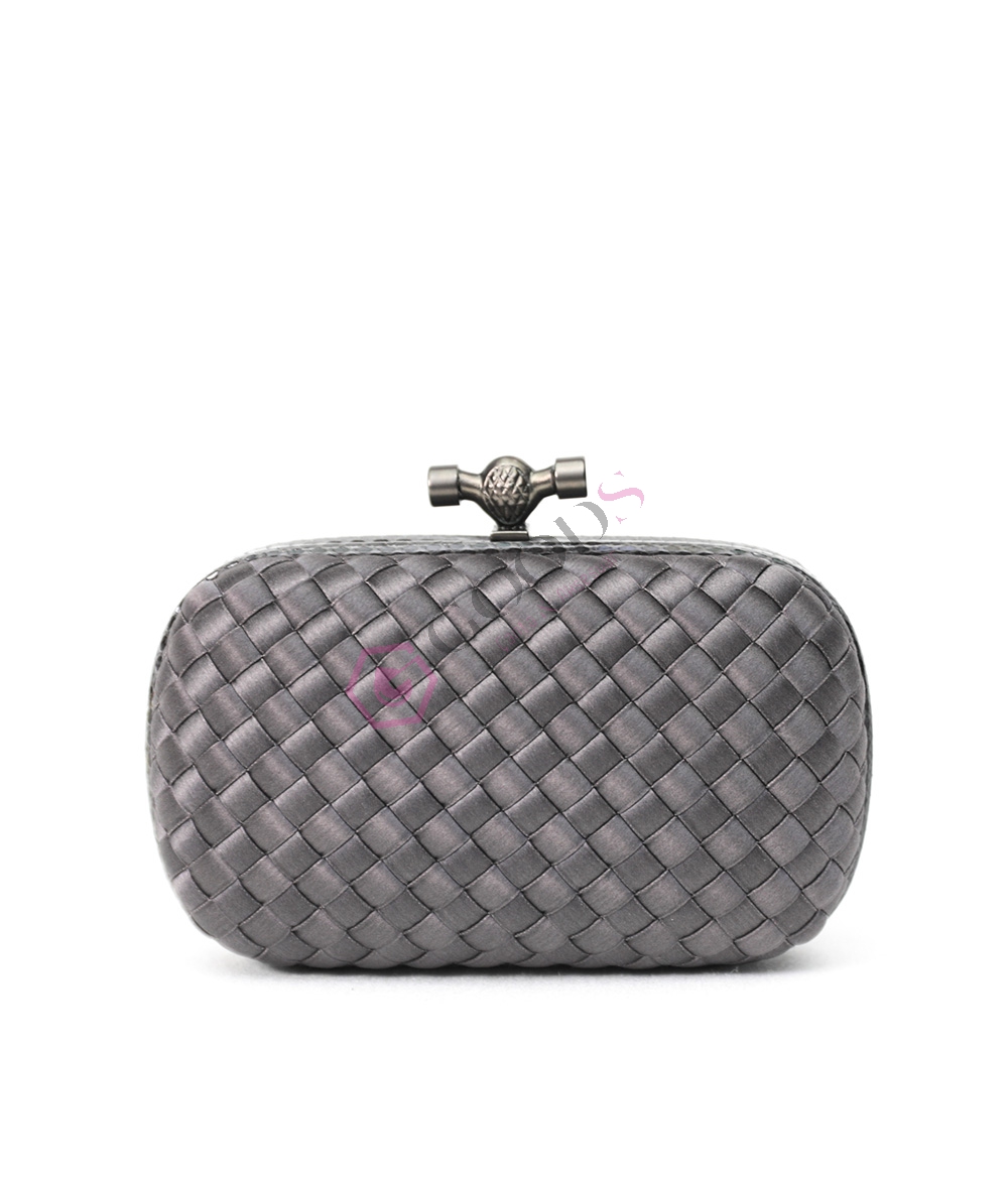 Satin Small Knot Clutch