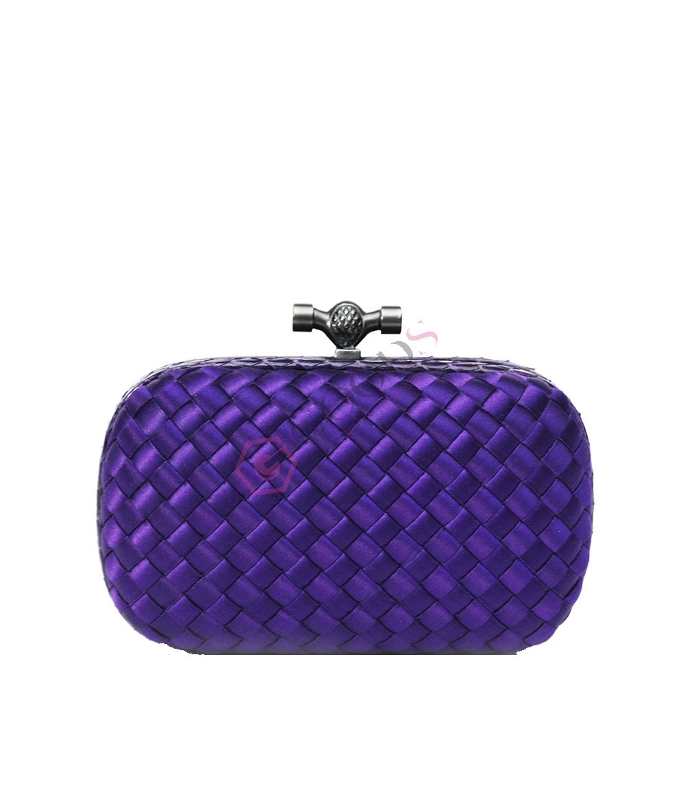 Satin Small Knot Clutch