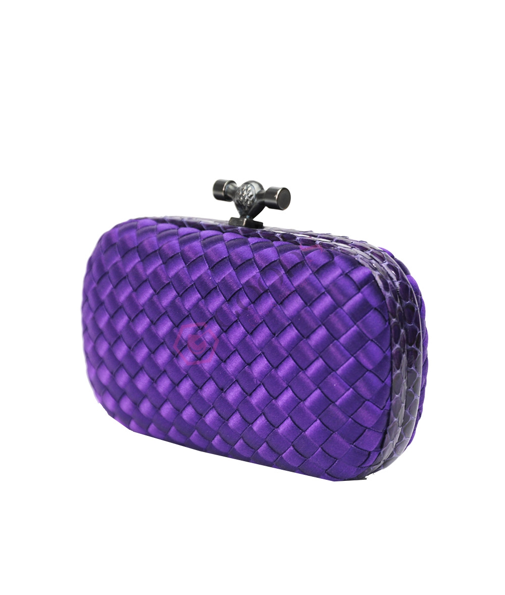 Satin Small Knot Clutch