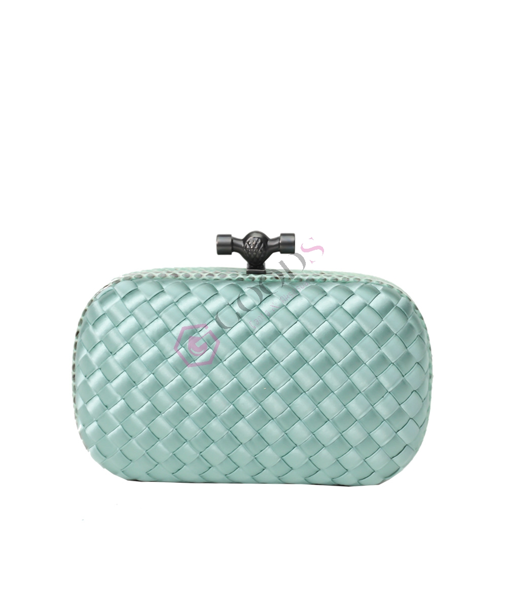 Satin Small Knot Clutch