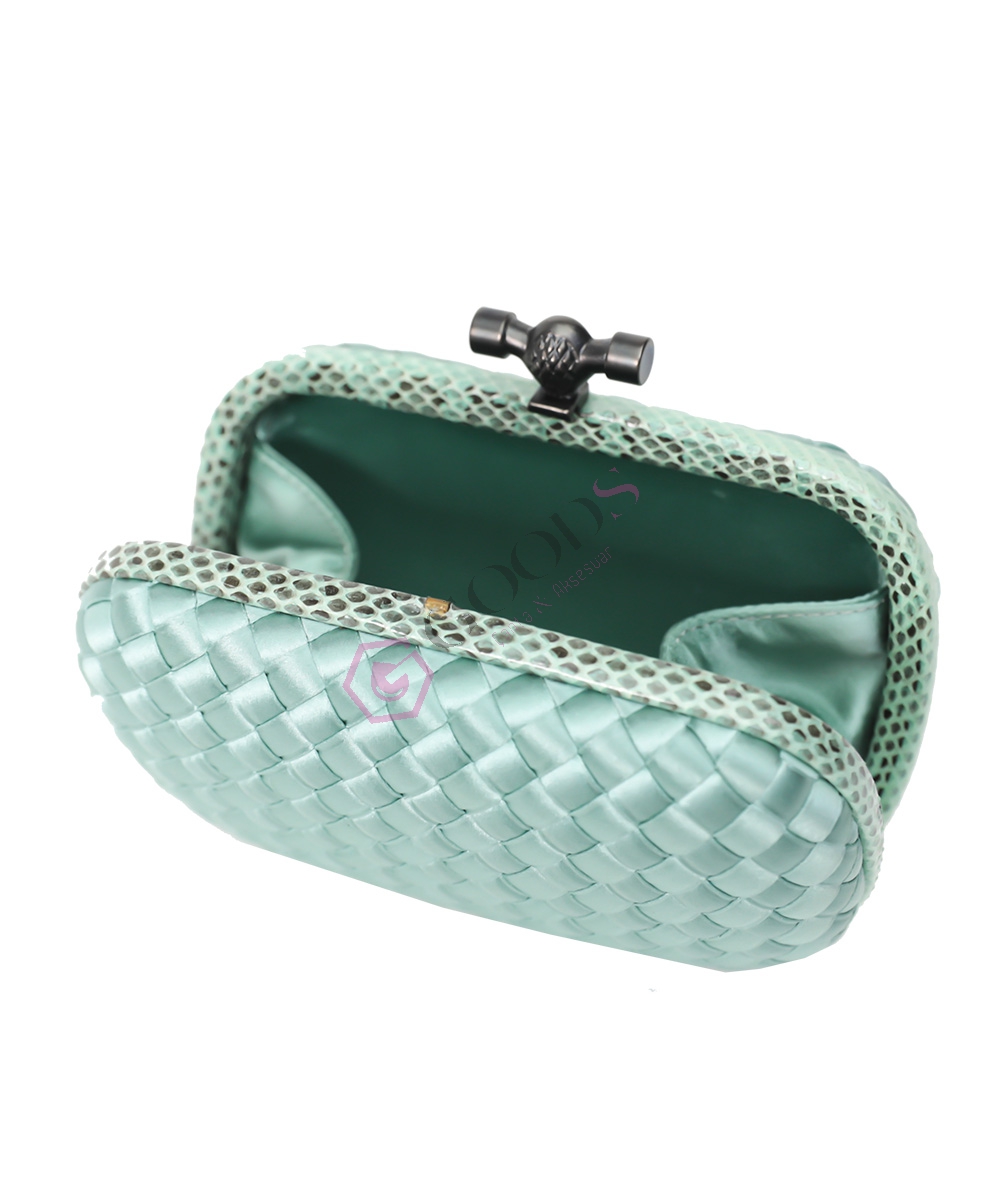 Satin Small Knot Clutch