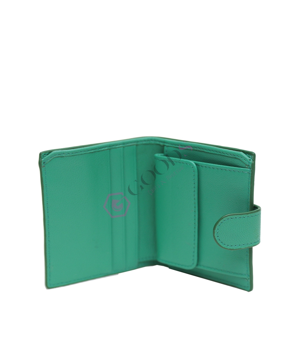 Snap Fastener Mini Female Wallet