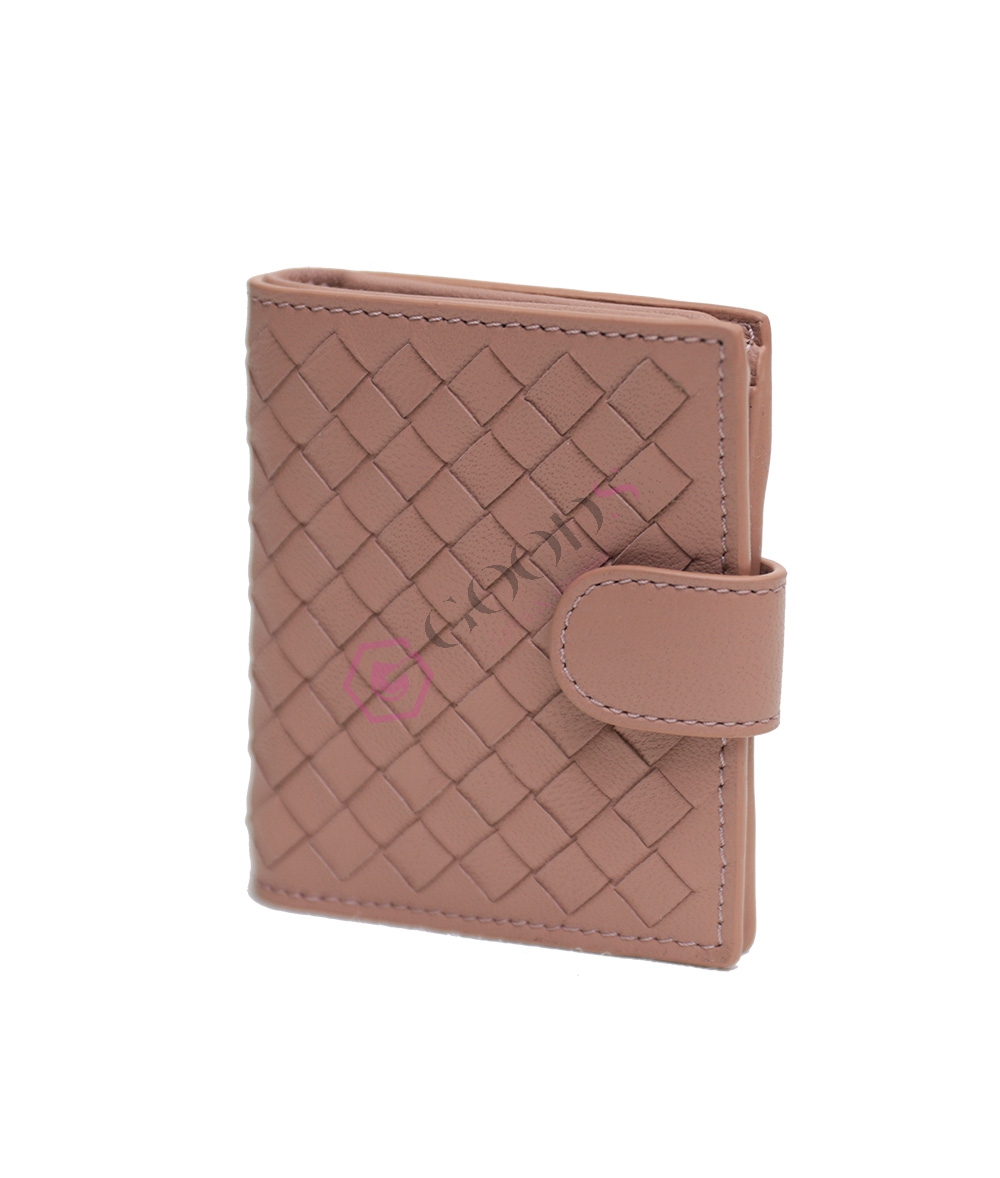 Snap Fastener Mini Female Wallet