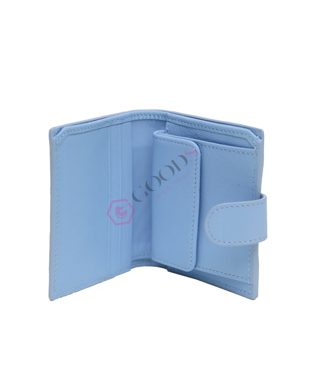 Snap Fastener Mini Female Wallet