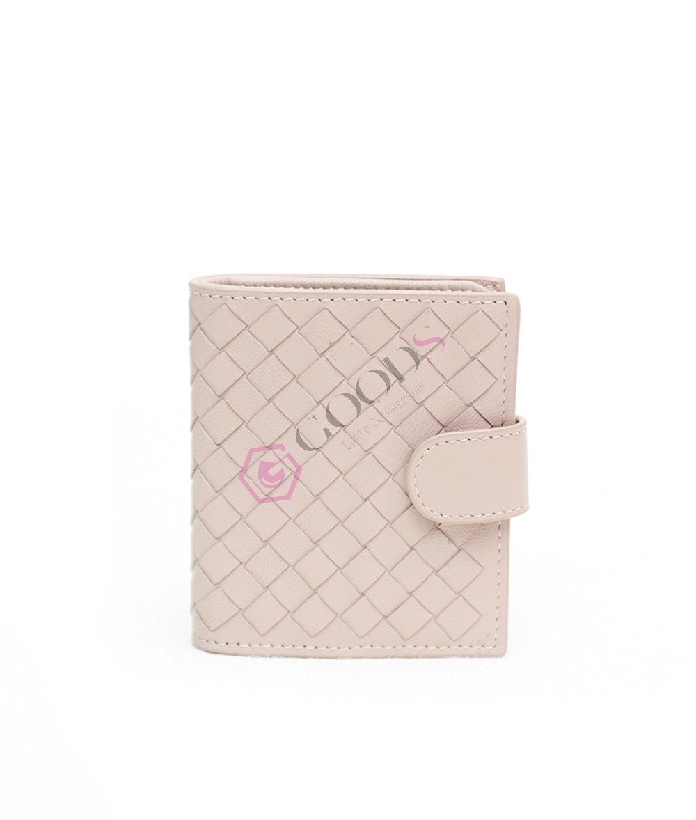 Snap Fastener Mini Female Wallet