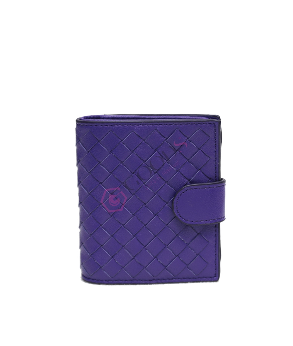 Snap Fastener Mini Female Wallet