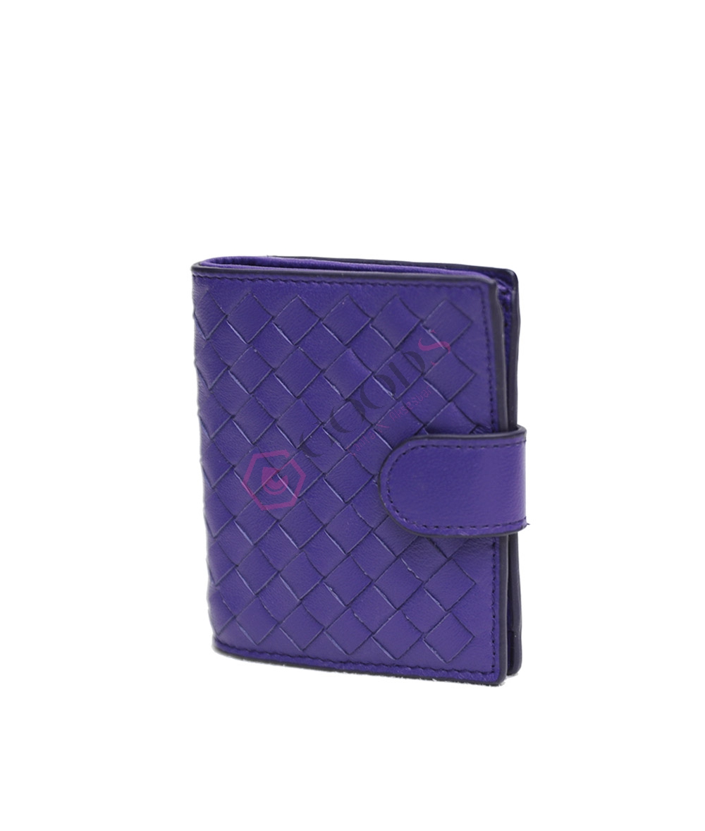 Snap Fastener Mini Female Wallet