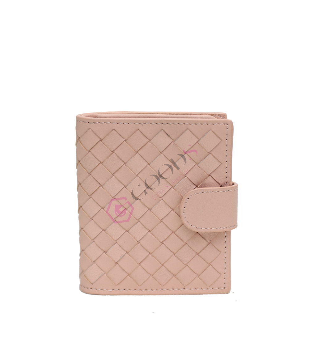 Snap Fastener Mini Female Wallet