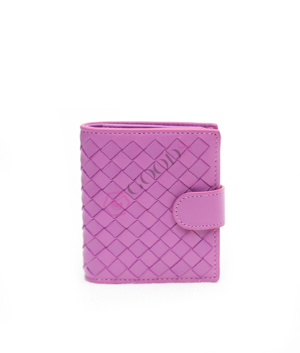 Snap Fastener Mini Female Wallet