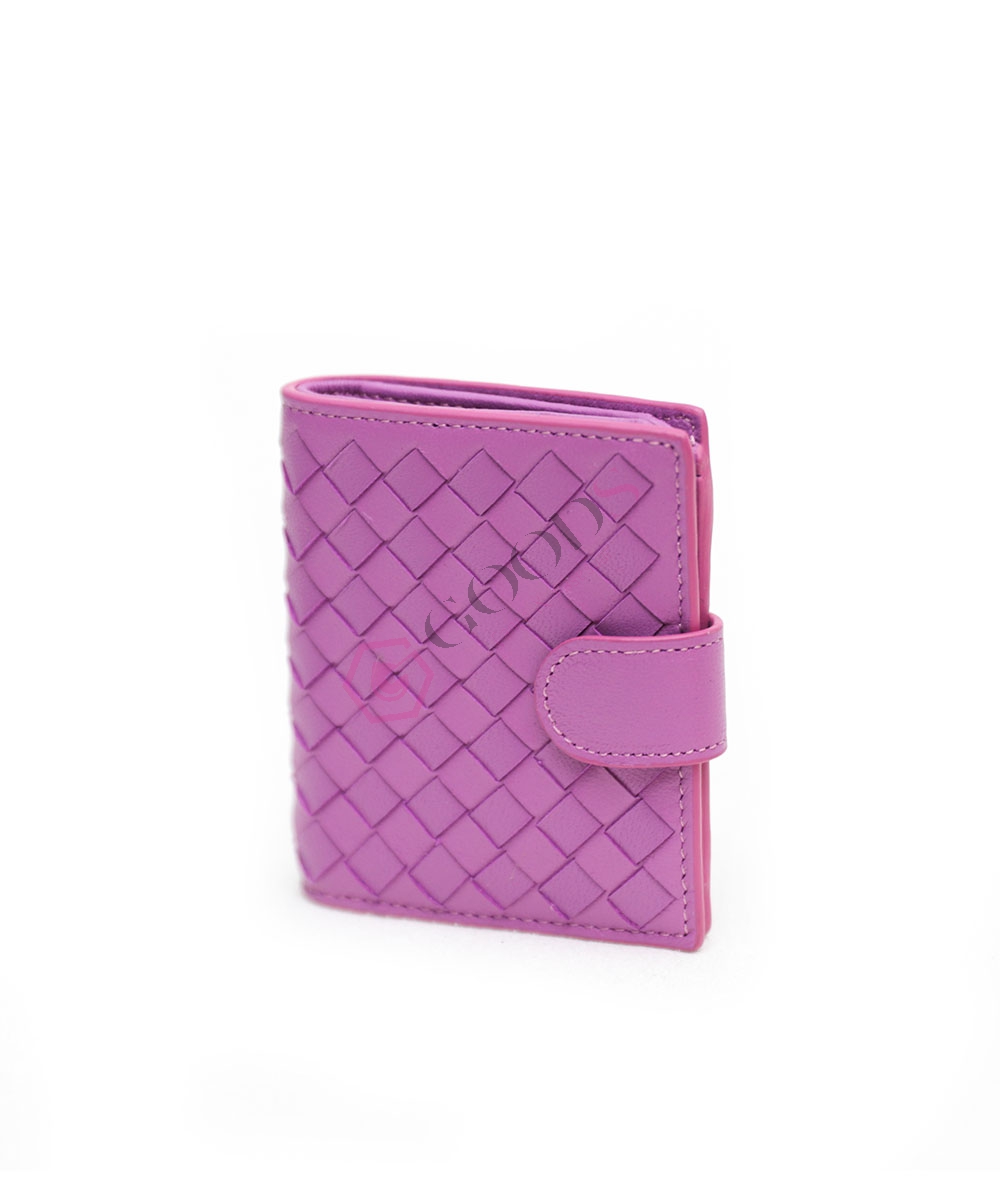 Snap Fastener Mini Female Wallet