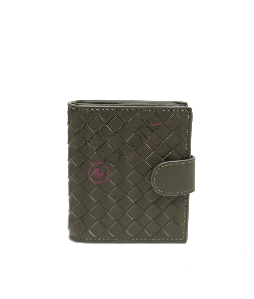 Snap Fastener Mini Female Wallet