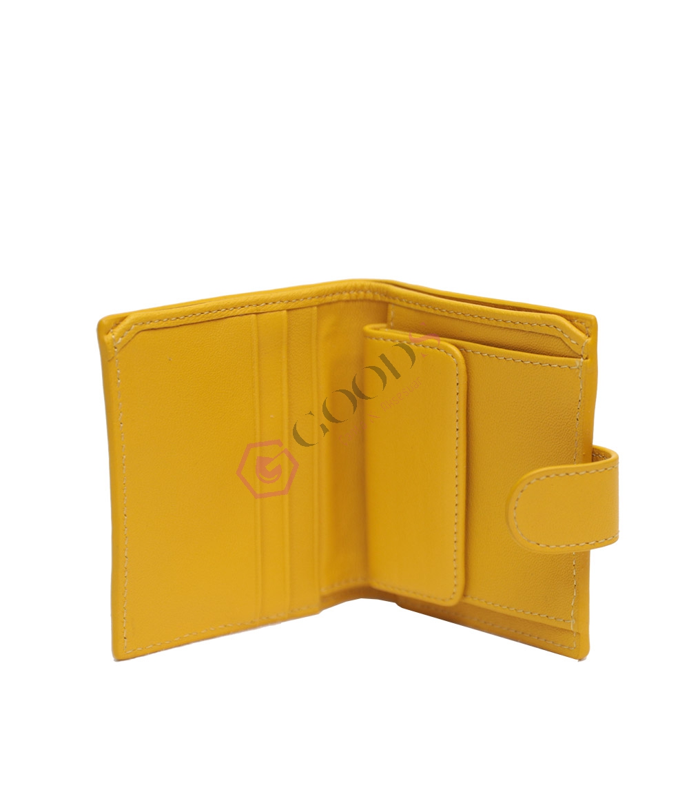 Snap Fastener Mini Female Wallet