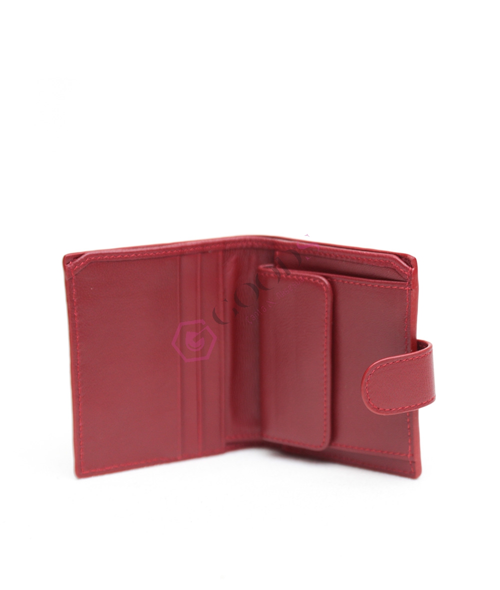 Snap Fastener Mini Female Wallet