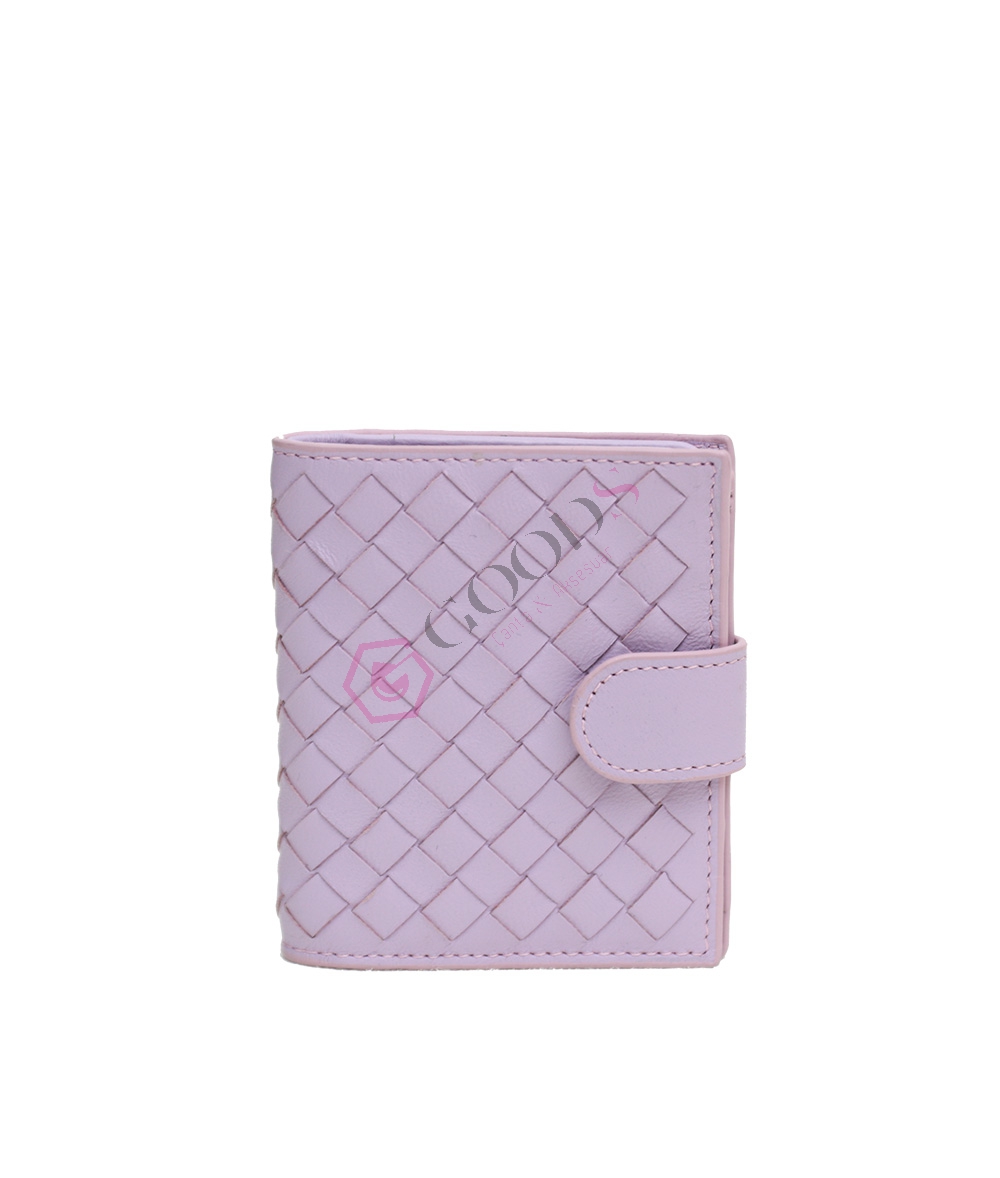 Snap Fastener Mini Female Wallet