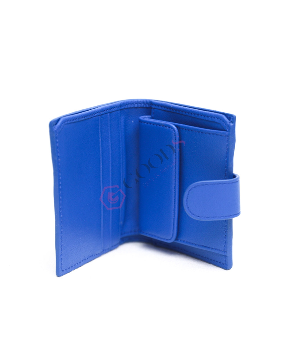 Snap Fastener Mini Female Wallet