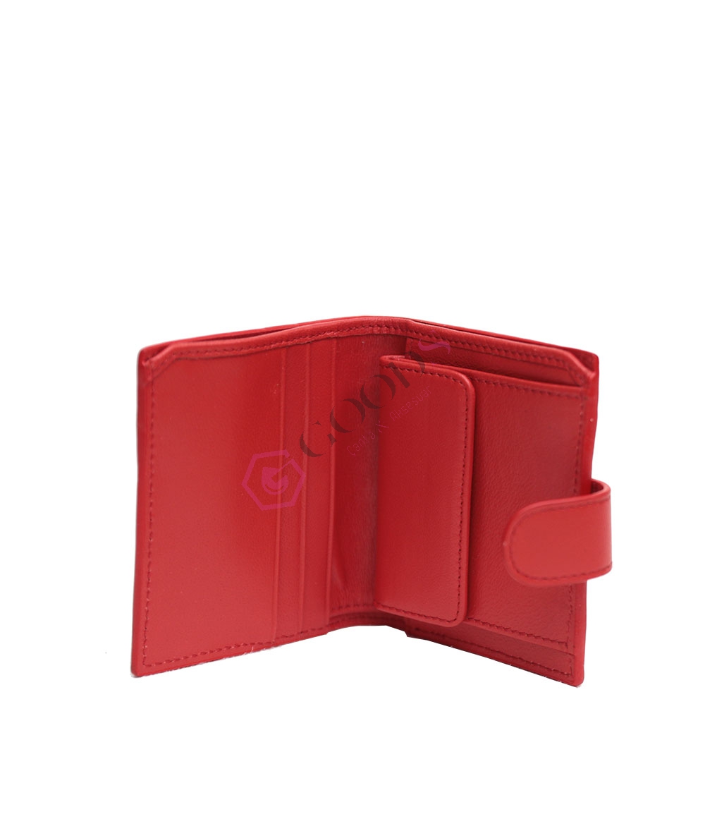 Snap Fastener Mini Female Wallet