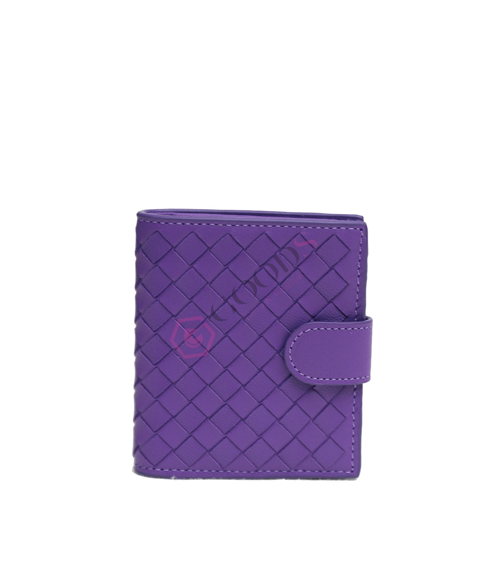 Snap Fastener Mini Female Wallet