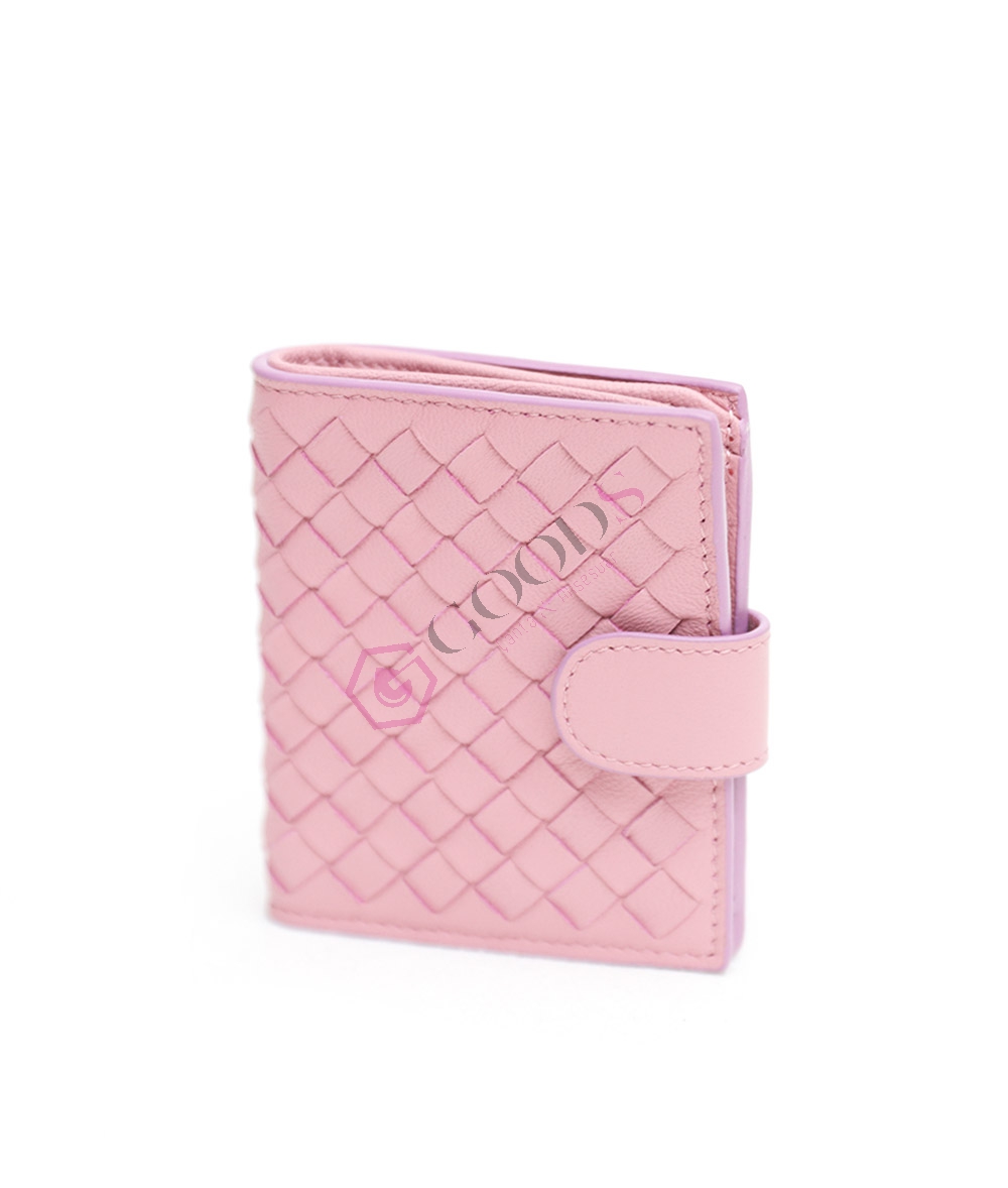 Snap Fastener Mini Female Wallet