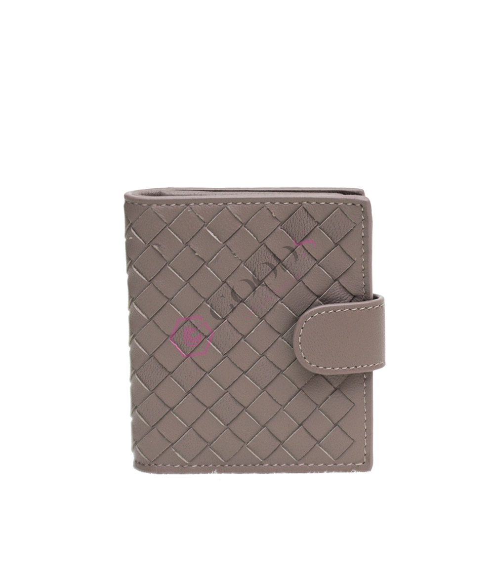 Snap Fastener Mini Female Wallet