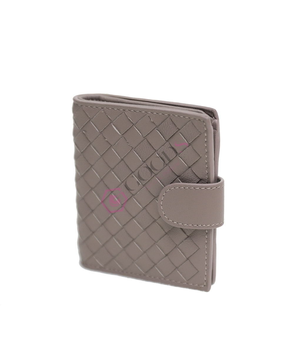 Snap Fastener Mini Female Wallet