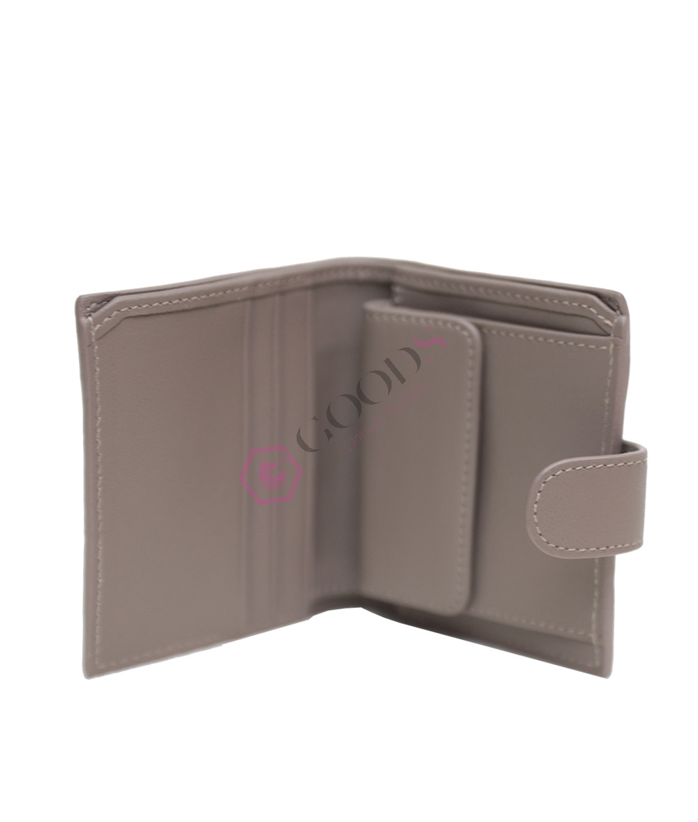 Snap Fastener Mini Female Wallet