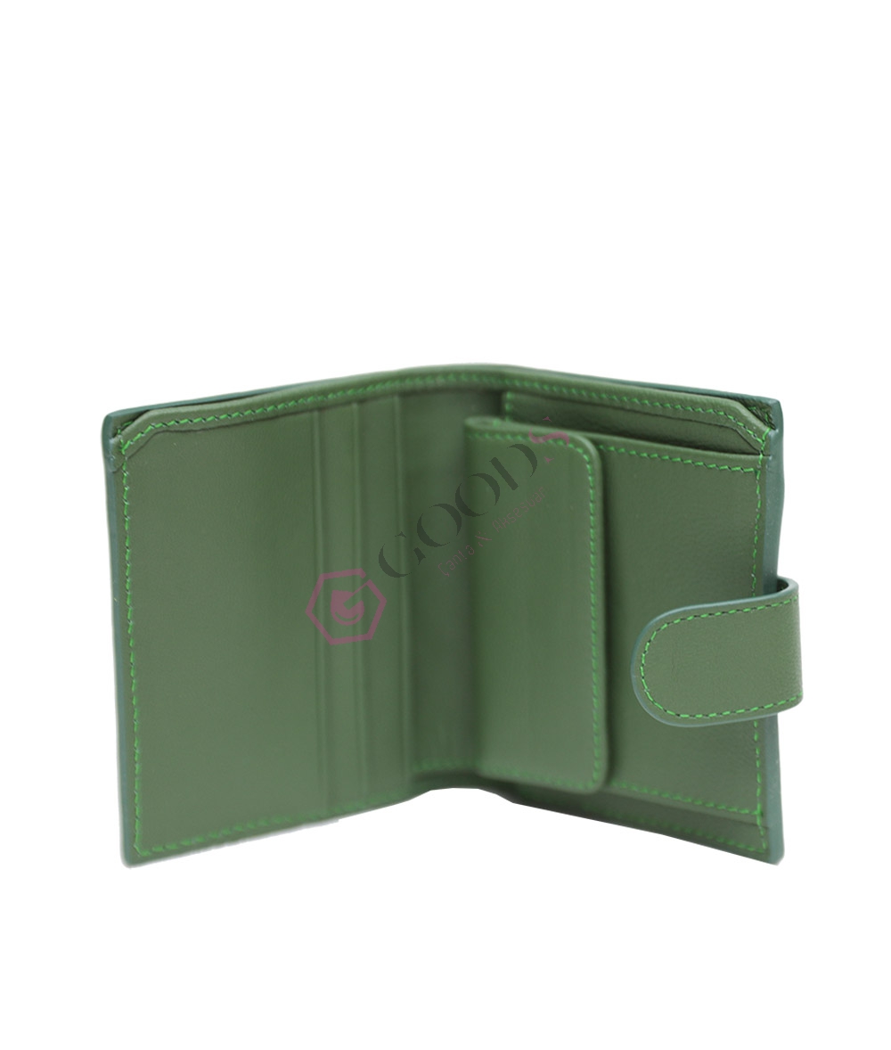 Snap Fastener Mini Female Wallet