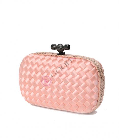 Satin Small Knot Clutch