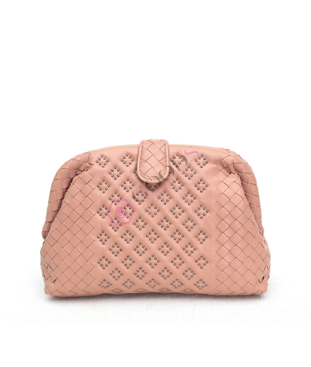 Lauren studded clutch