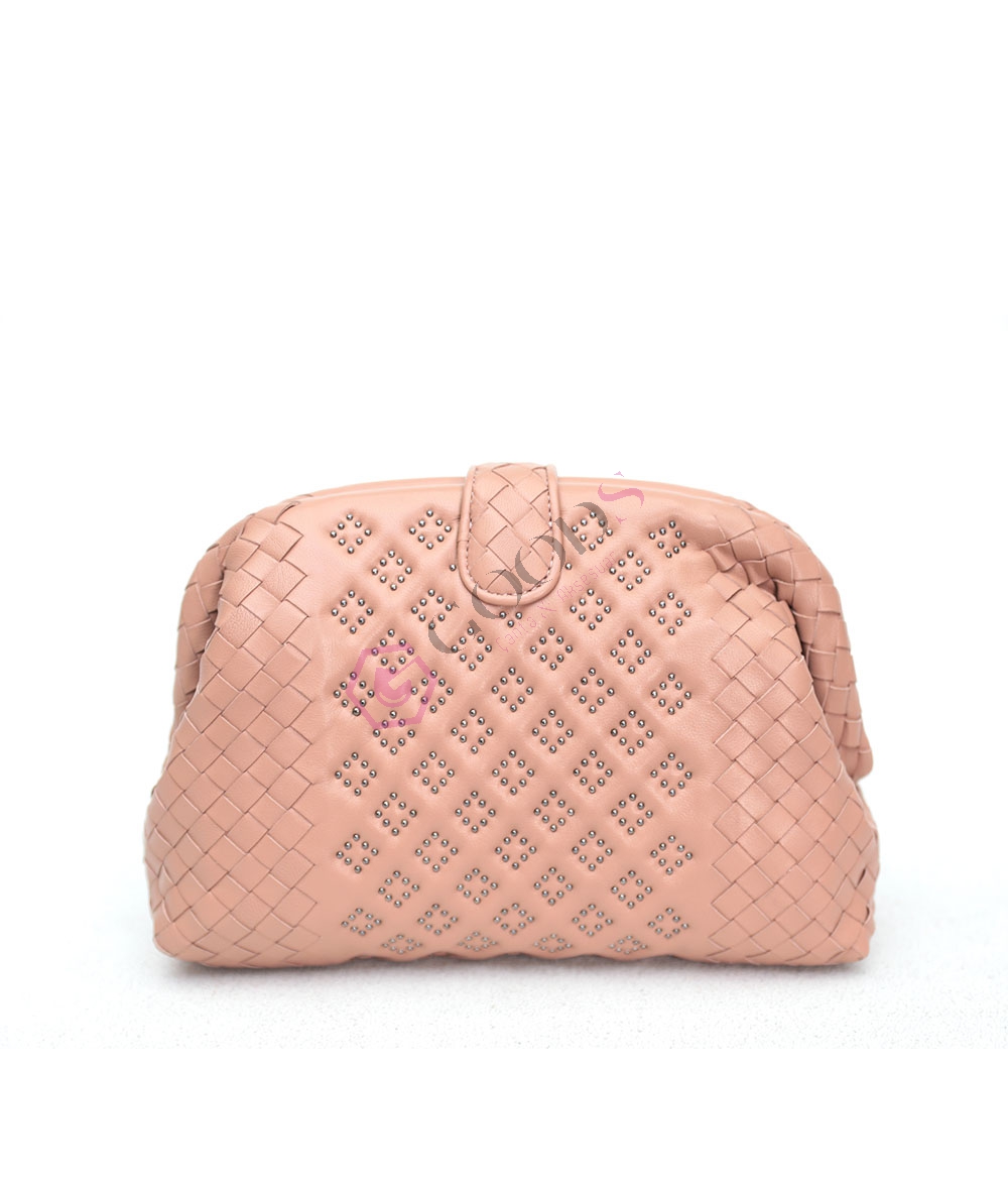 Lauren studded clutch